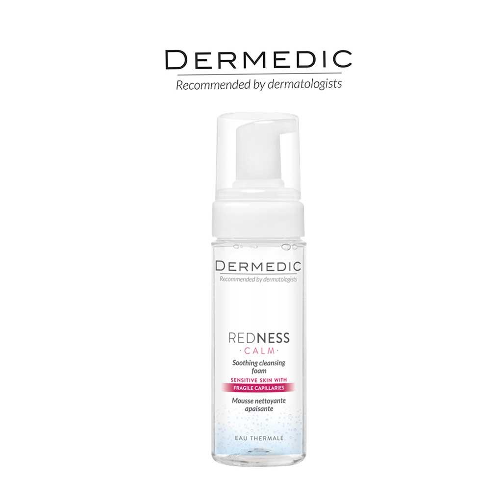 Dermedic REDNESS Calm Soothing cleansing foam - bọt rửa mặt dành cho da nhạy cảm 170 ml