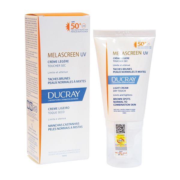 Ducray kem chống nắng chuyên biệt cho da bị đốm nâu Melascreen UV Light Cream SPF50  40ml