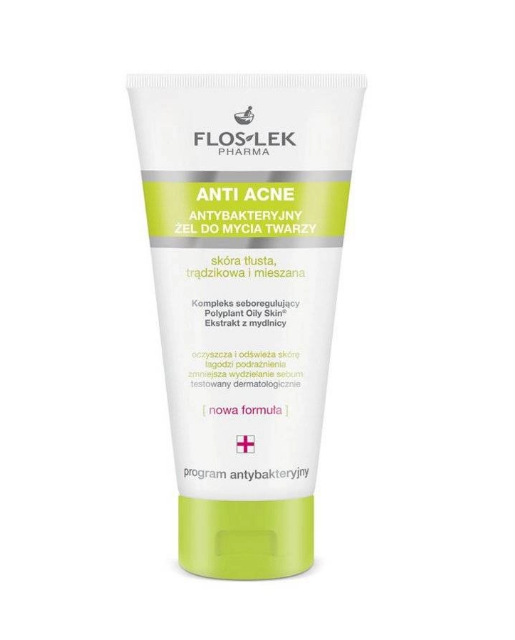 Floslek Gel rửa mặt diệt khuẩn ngừa mụn ANTIBACTERIAL 200ML
