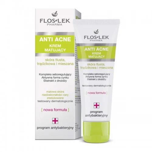 Floslek Kem kiểm soát dầu và điều tiết nhờn Anti Acne Mattifying Cream 50ml