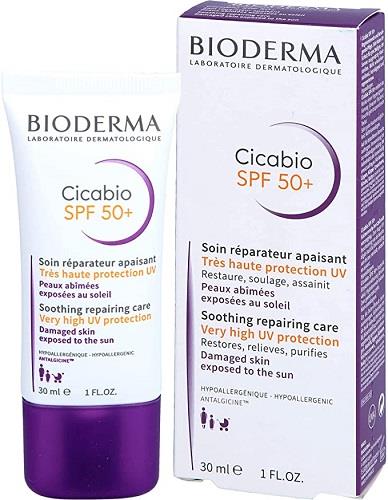 Bioderma Kem chống nắng phục hồi da tổn thương và hạn chế tăng sắc tố sau viêm Cicabio SPF50 30ml