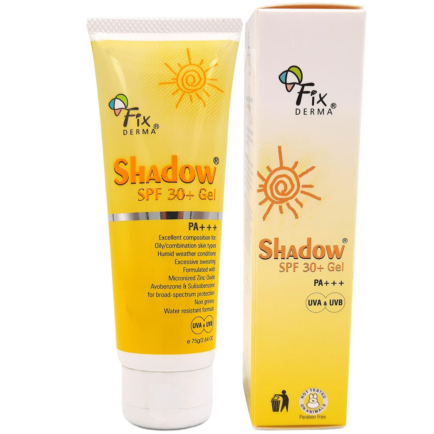 Fixderma Gel Chống Nắng Da Mặt Shadow SPF 30  (75g)