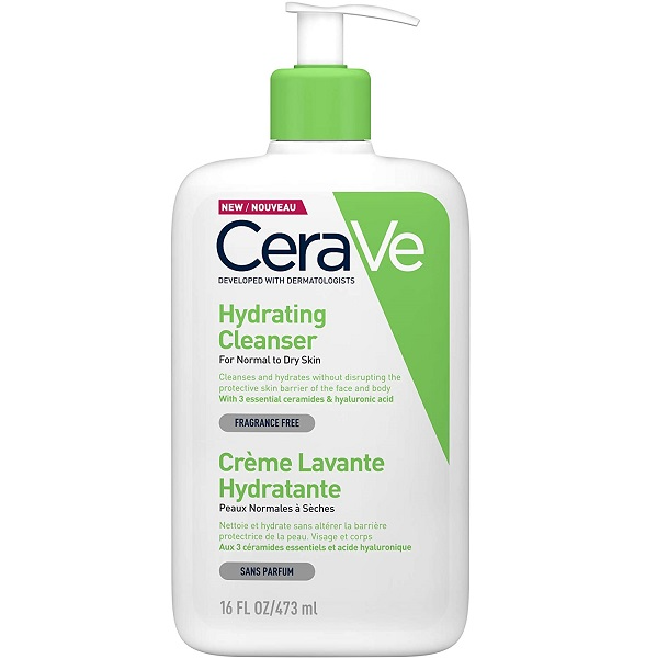 Cerave Sữa rửa mặt cho da thường đến khô Hydrating Cleanser 473ml