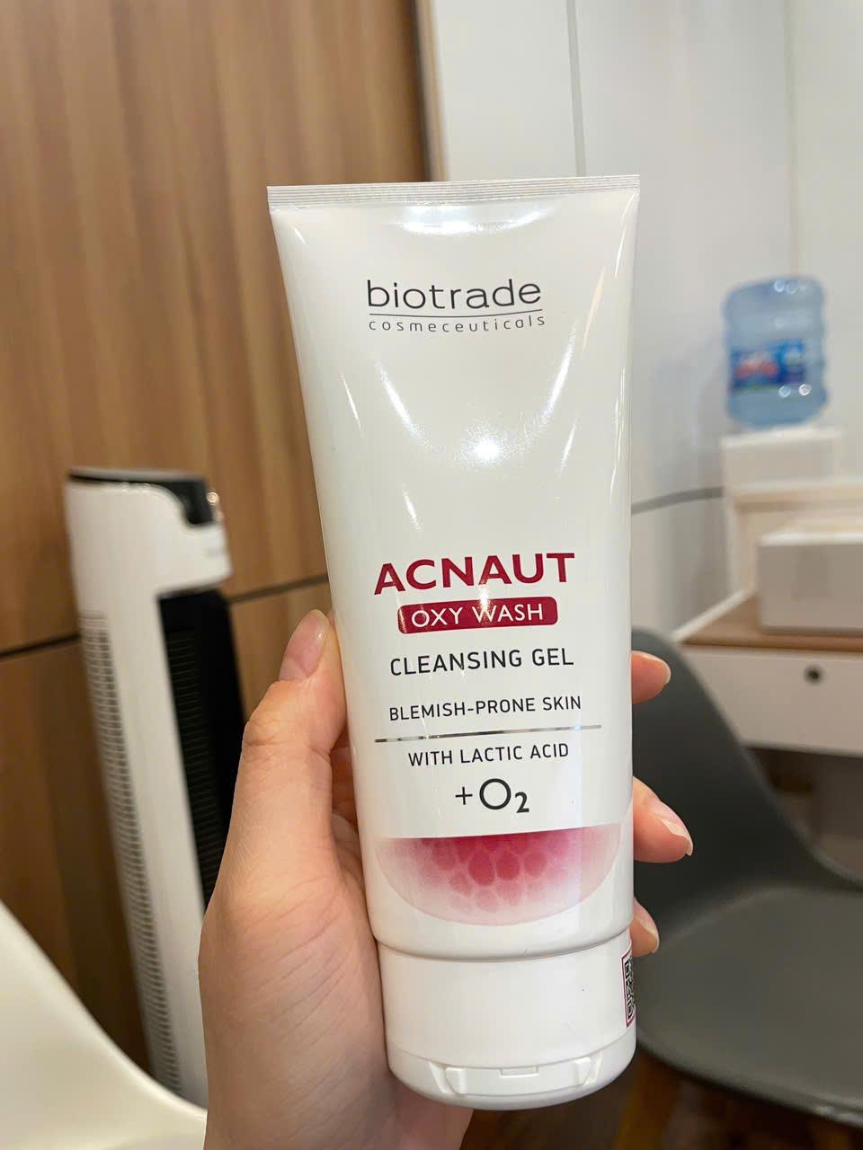 Biotrade Acnaut Oxy Wash Cleansing Gel rửa mặt cho da dầu mụn