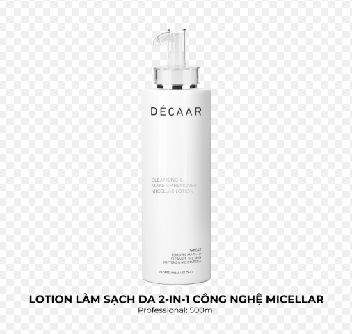 Decaar Cleansing and Make-up Remover Micellar Lotion- Tẩy Trang Làm Sạch Da 500ml