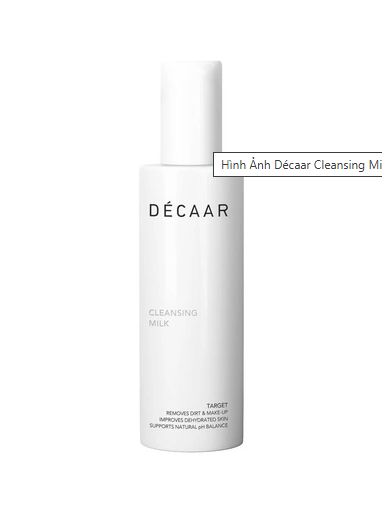 Decaar Cleasing Milk - Sữa Rửa Mặt Dịu Nhẹ 150ml